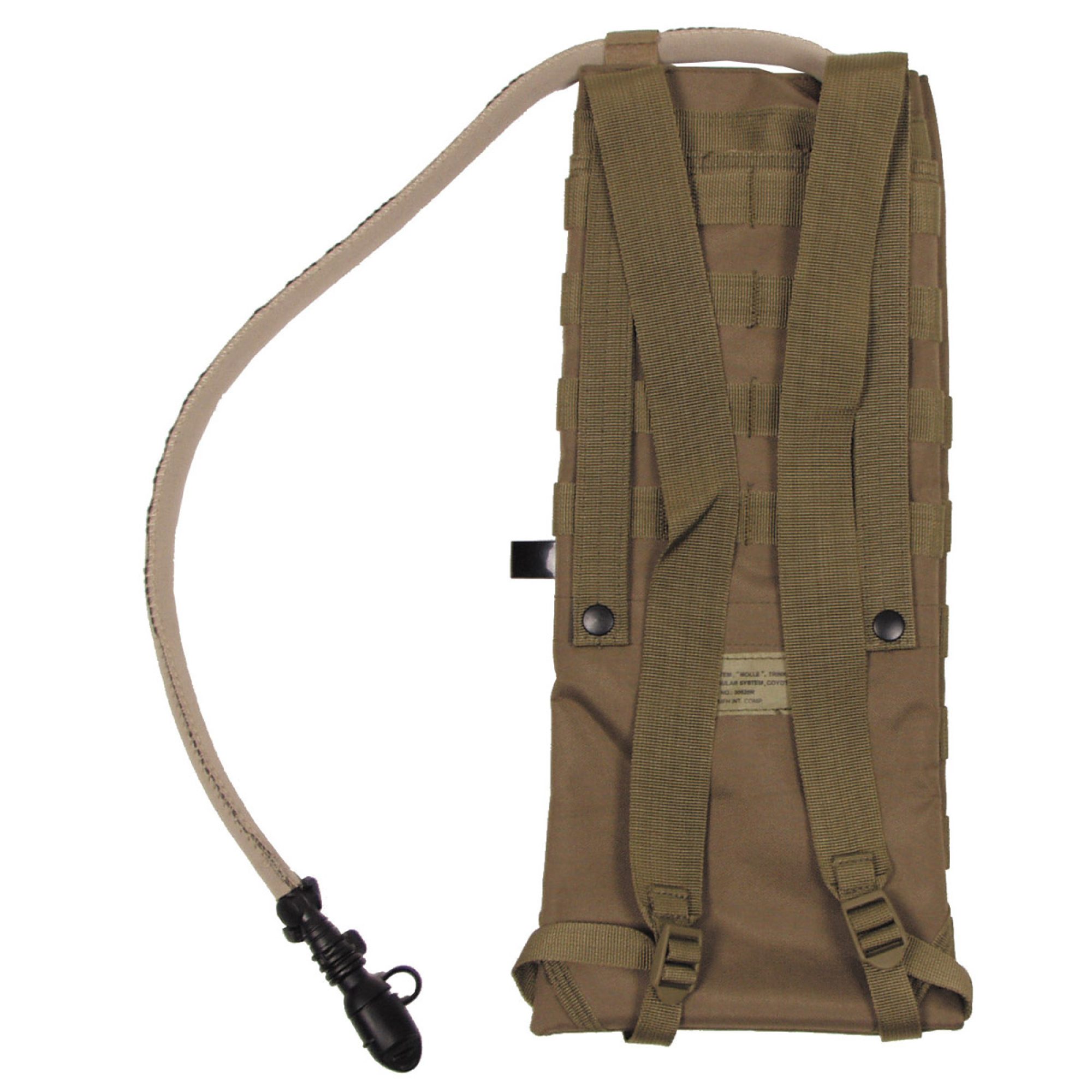 Trinksystem,  „MOLLE“,  2, 5 l, mit TPU-Beutel,  coyote tan