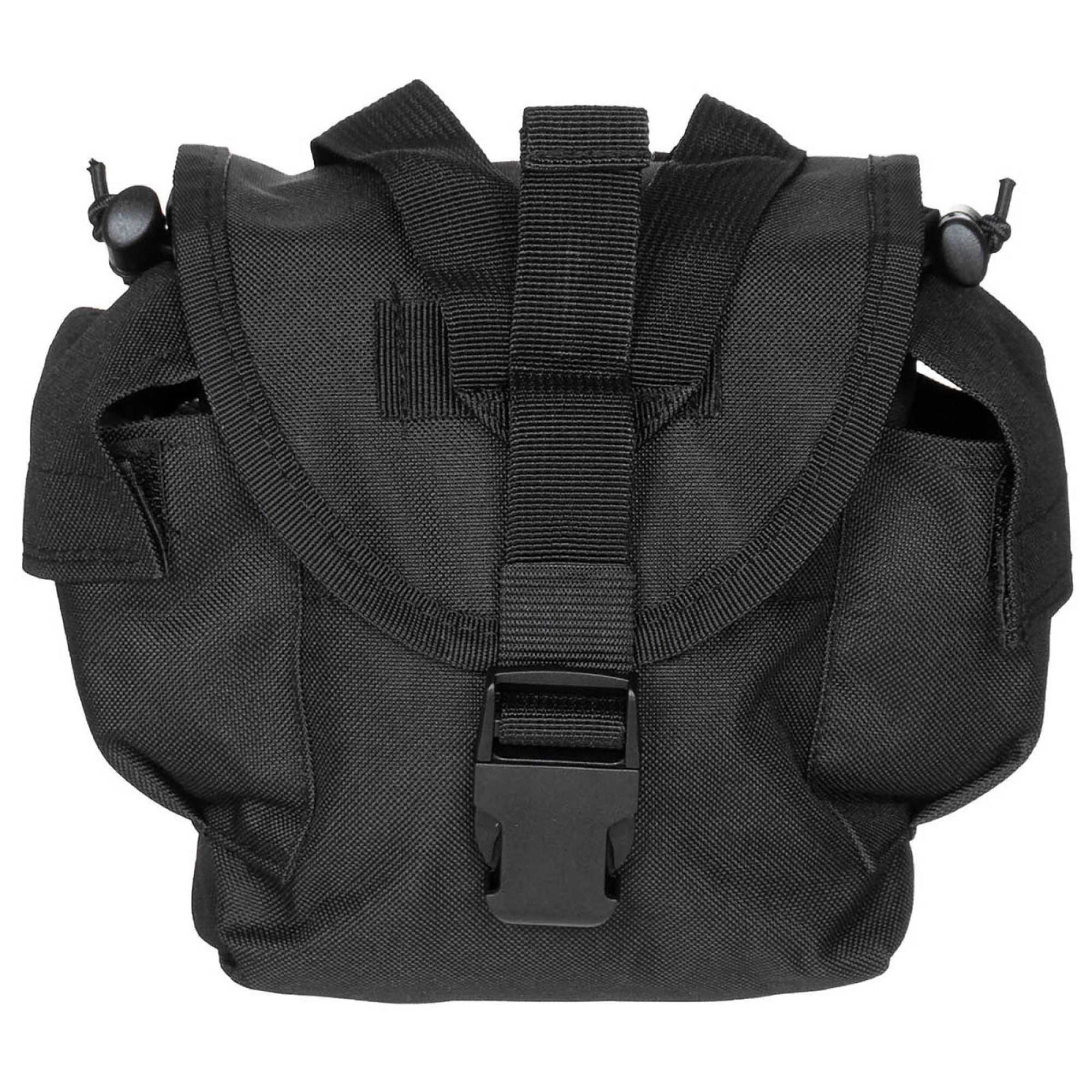 Trinkflaschen Tasche,  „MOLLE“, schwarz