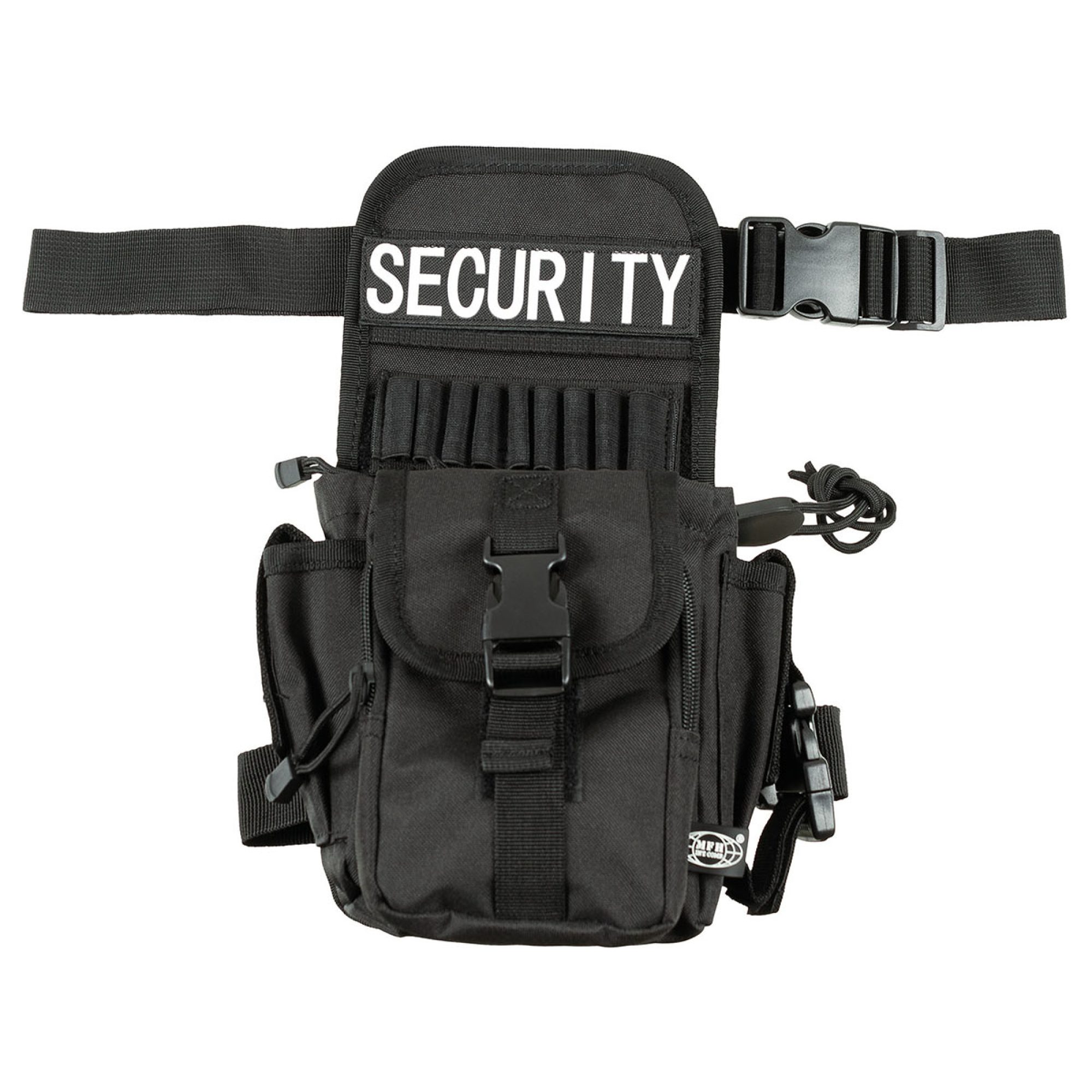 Hüft- und Oberschenkeltasche, „Security“,  schwarz