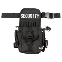 Hüft- und Oberschenkeltasche, „Security“,  schwarz