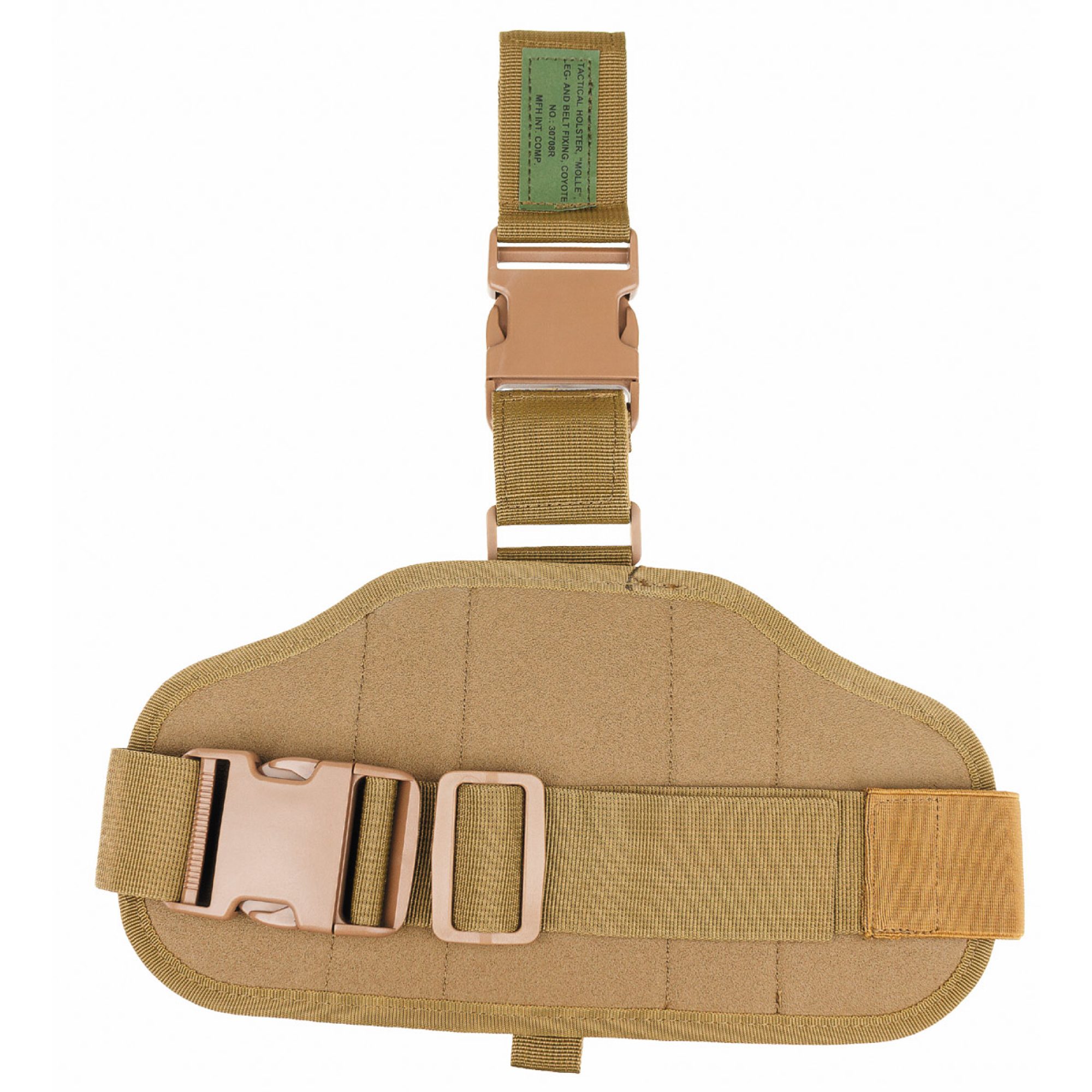 Pistolenbeinholster,  „MOLLE“, rechts,  coyote tan