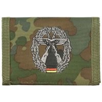 BW Geldbörse,  flecktarn, „LW Sicherungstruppe“