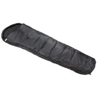 Mumienschlafsack,  schwarz, 2-lagige Füllung