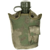 US Plastikfeldflasche,  1 l, Hülle,  HDT-camo FG,  BPA-frei