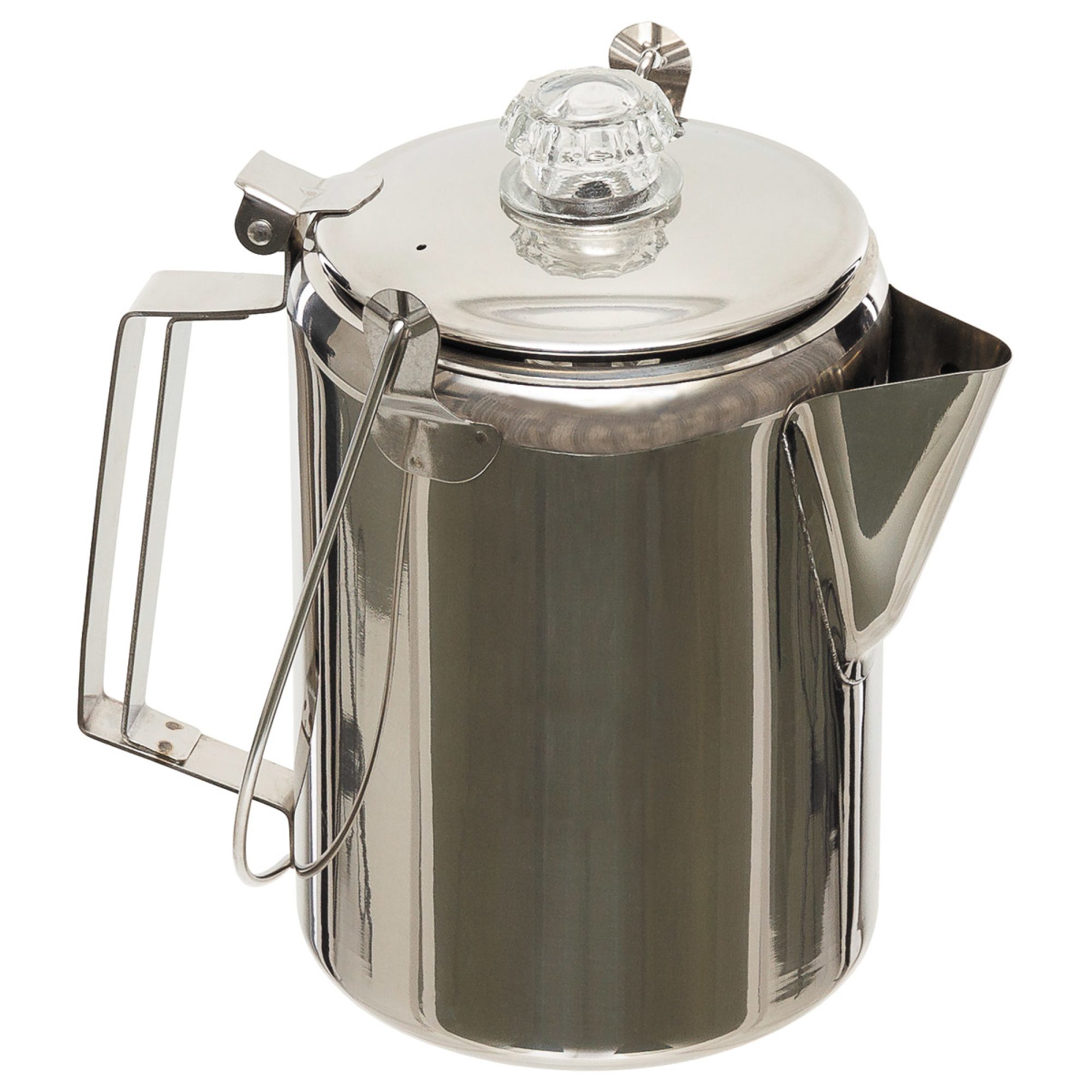 Kaffeekanne,  mit Perkolator, Edelstahl,  für 9 Tassen