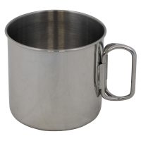 Tasse,  Edelstahl,  einwandig, ca. 250 ml