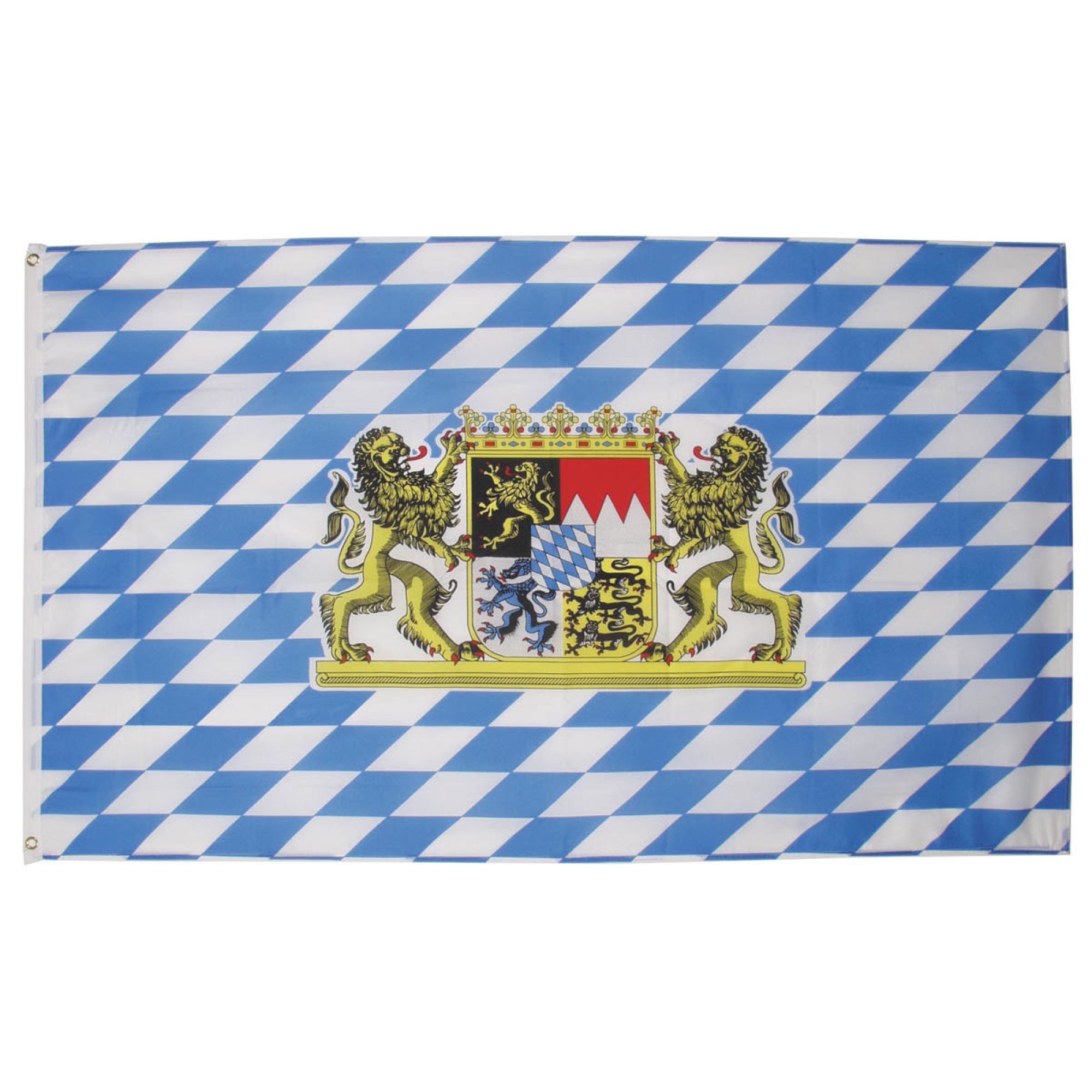 Bayern mit Löwen,Polyester Fahne 90 x 150 cm 