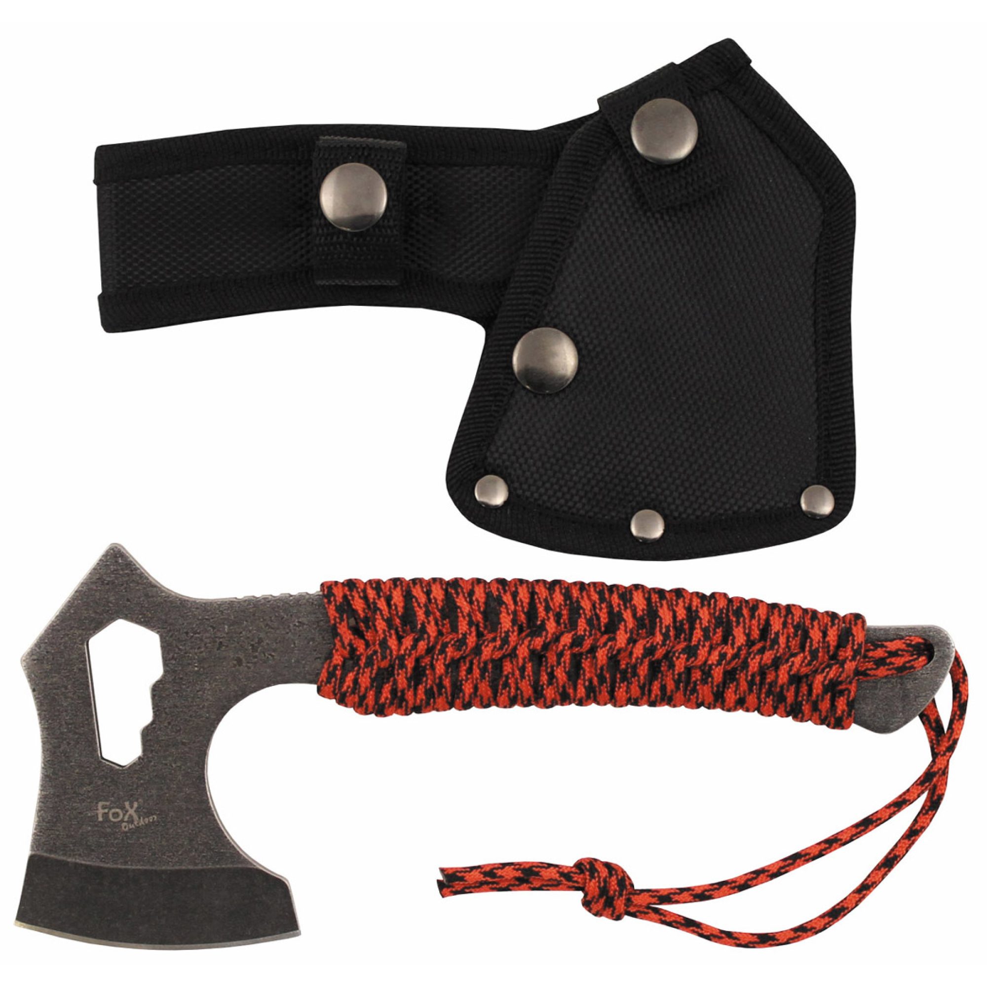 Tomahawk,  "Redrope", stonewashed,  Griff umwickelt