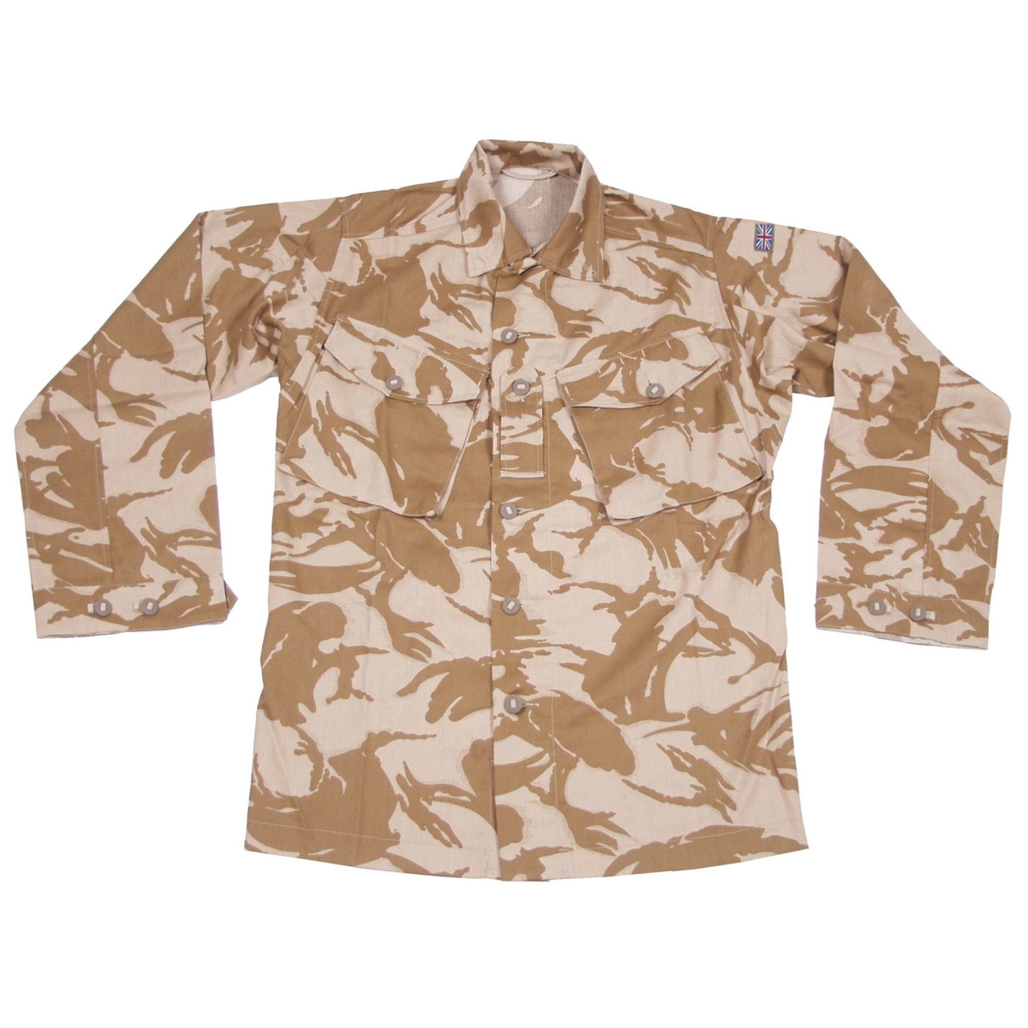 Brit. Feldbluse,  Combat, "Tropical",  DPM desert,  neuw.
