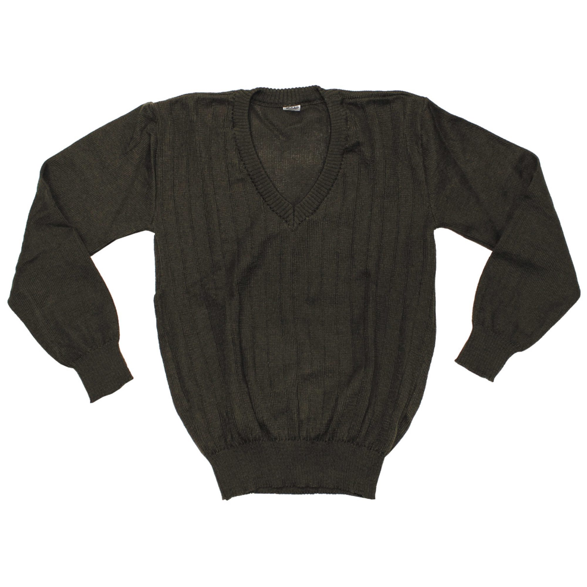 CZ/SK Pullover,  M 85,  oliv, V-Ausschnitt,  neuw. (10 Stück)