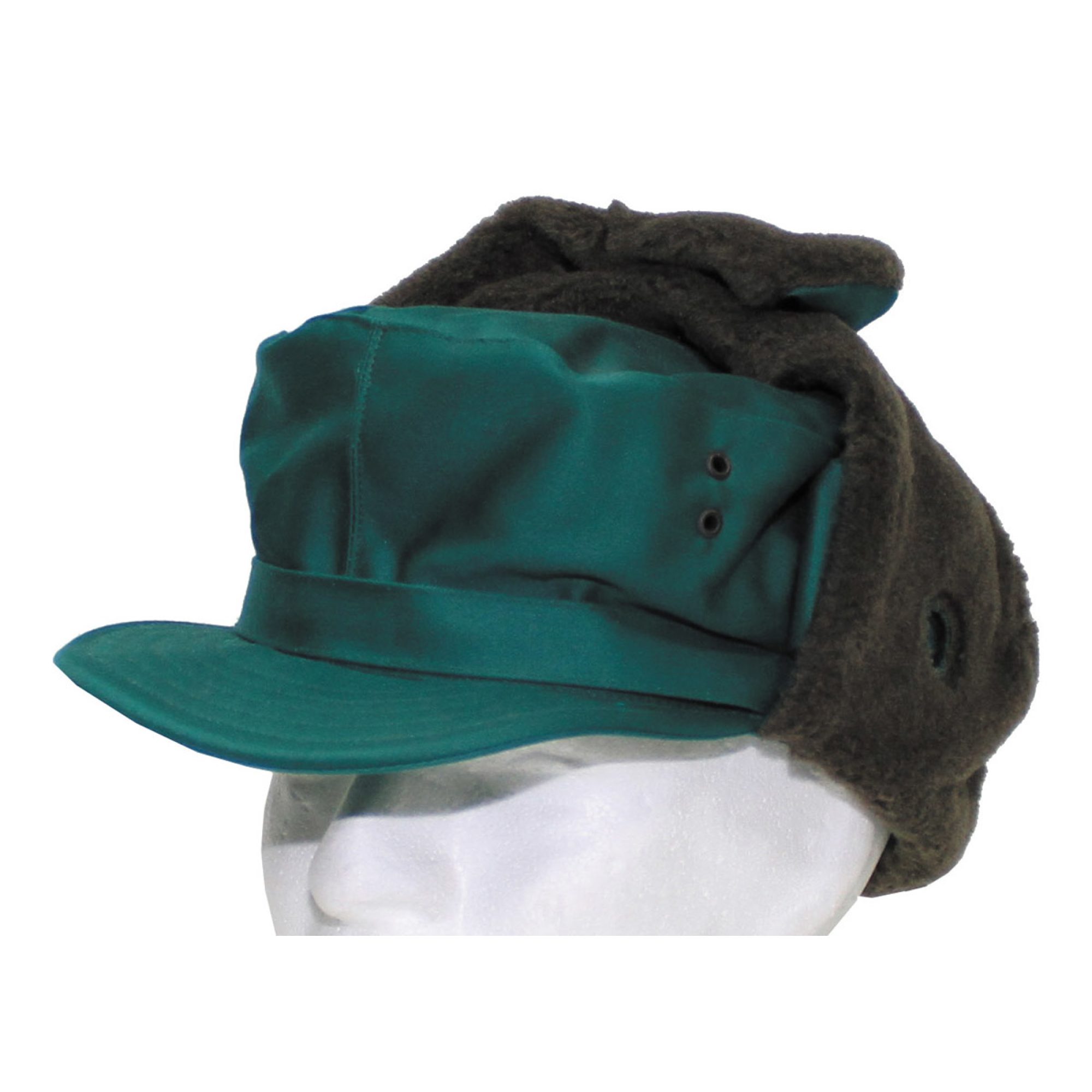 Österr. BH Wintermütze,  grün, neuwertig