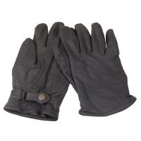 BW Lederhandschuhe, grau,  gebr.,  II. Wahl gef.