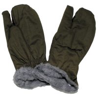 CZ/SK Handschuhe,  M 55,  oliv, gefüttert,  3 Finger,  neuw. (10 Stück)