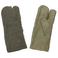 Armee Arbeitshandschuhe, 3 Finger,  oliv,  neuwertig (10 Stück)