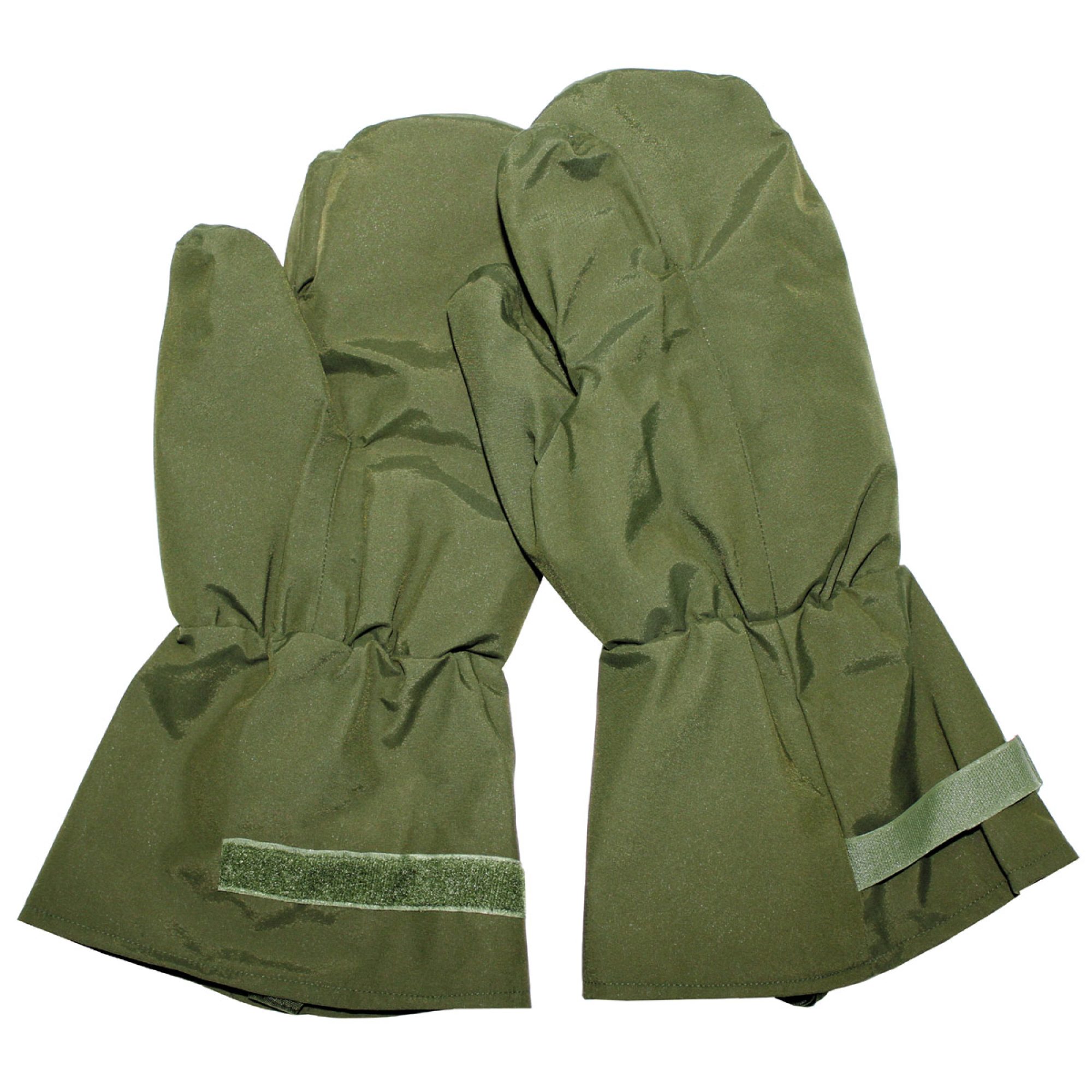 Brit. Fausthandschuhe,  neuw., Schießfinger,  grün (5 Stück)