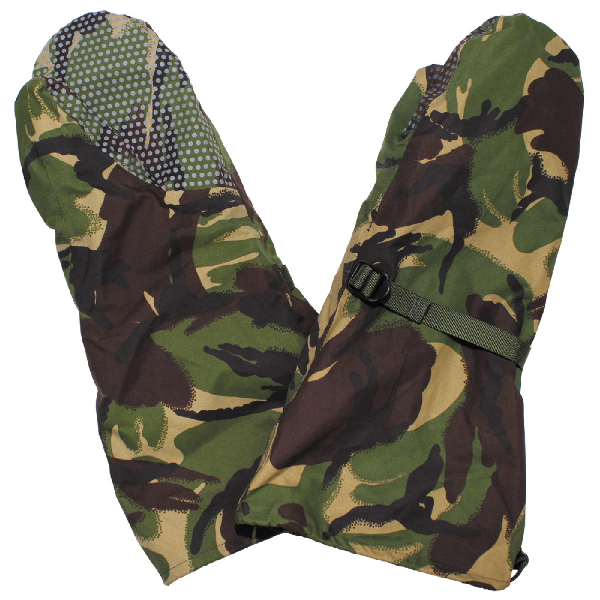 Brit. Fausthandschuhe,  "ECW", DPM tarn,  neuw. (5 Stück)