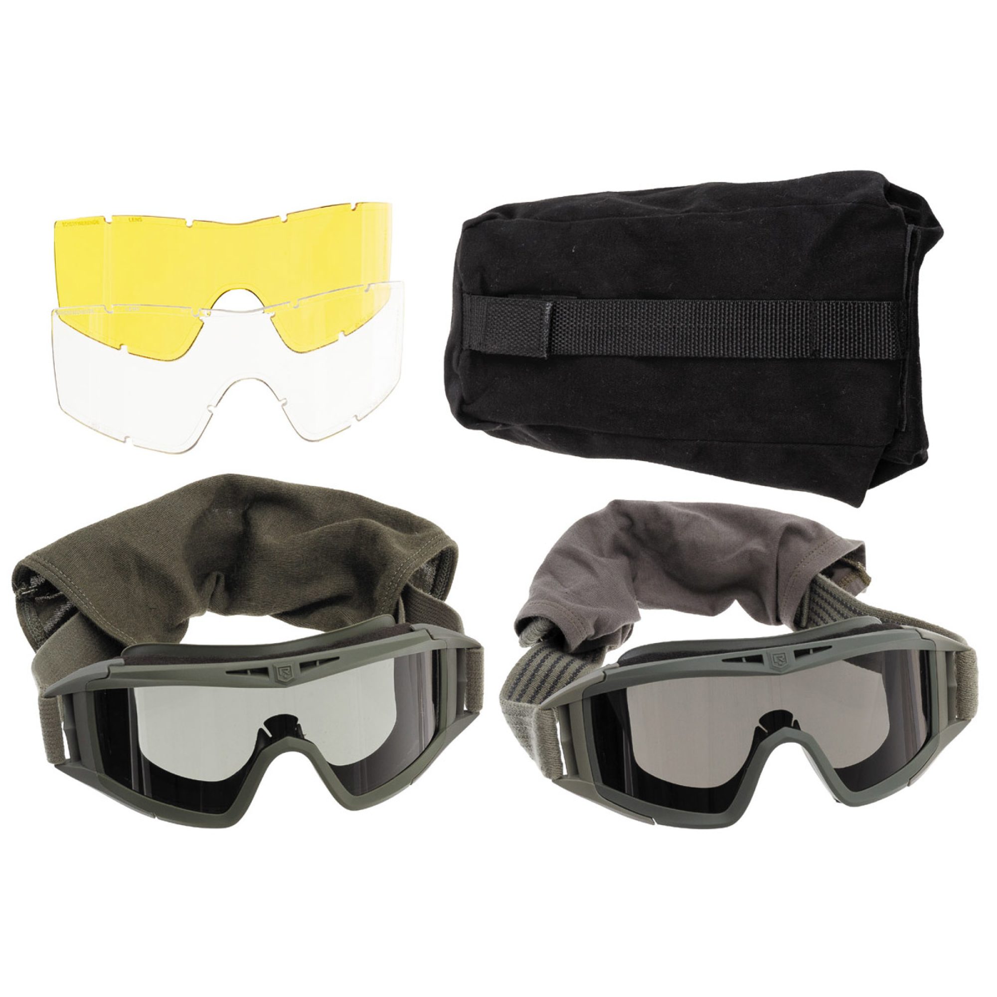 Schutzbrille,  REVISION, Ersatzgläser,  mit Hülle,  neuw.