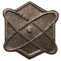 CZ/SK Metallabzeichen,  bronze, „Wissenschaftler“,  neuw. (10 Stück)
