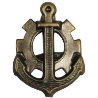 CZ/SK Metallabzeichen,  bronze, „Marine“,  neuw. (10 Stück)