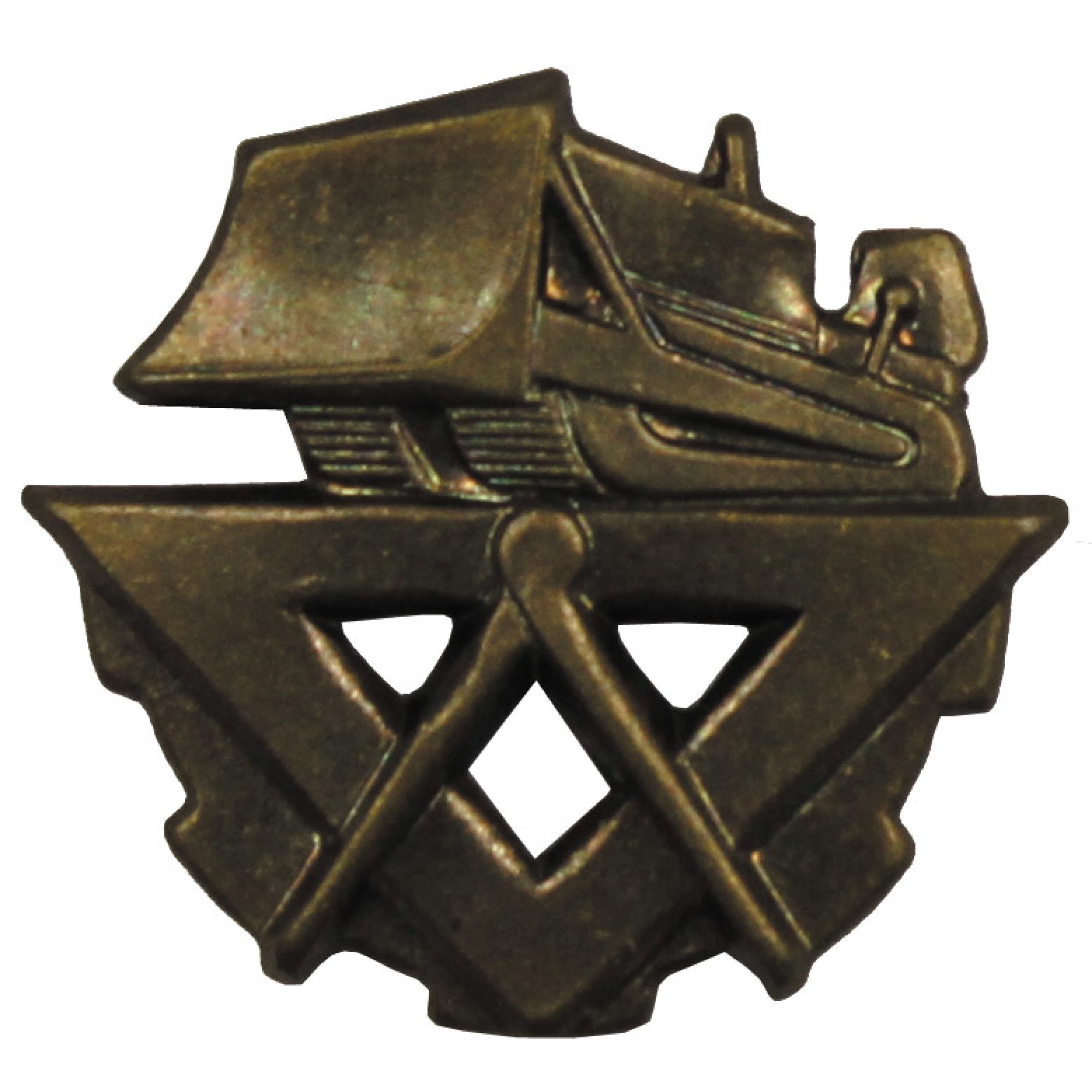 CZ/SK Metallabzeichen,  bronze, "Pioniere",  neuw. (10 Stück)