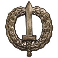 CZ/SK Metallabzeichen,  bronze, „Schütze“,  neuw. (10 Stück)