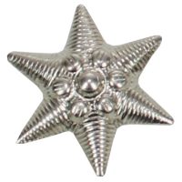 Ungar. Metallabzeichen, silber,  „Stern“,  neuw. (10 Stück)