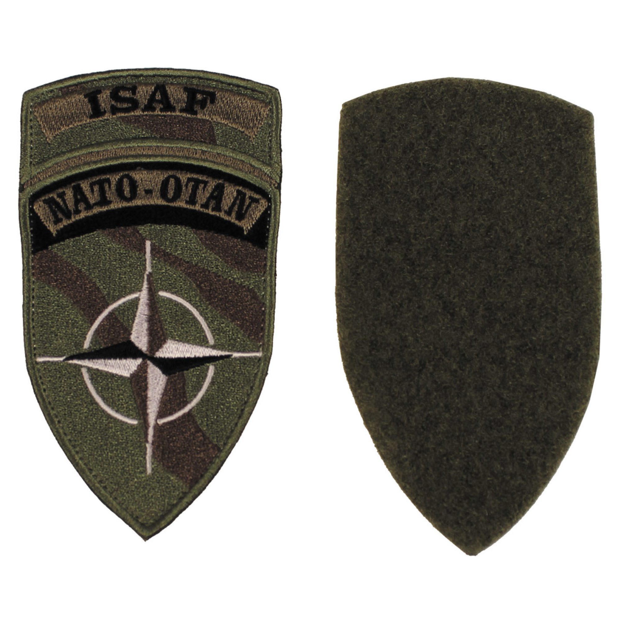 Klettabzeichen,  „ISAF“, NATO-OTAN,  neuw. (10 Stück)