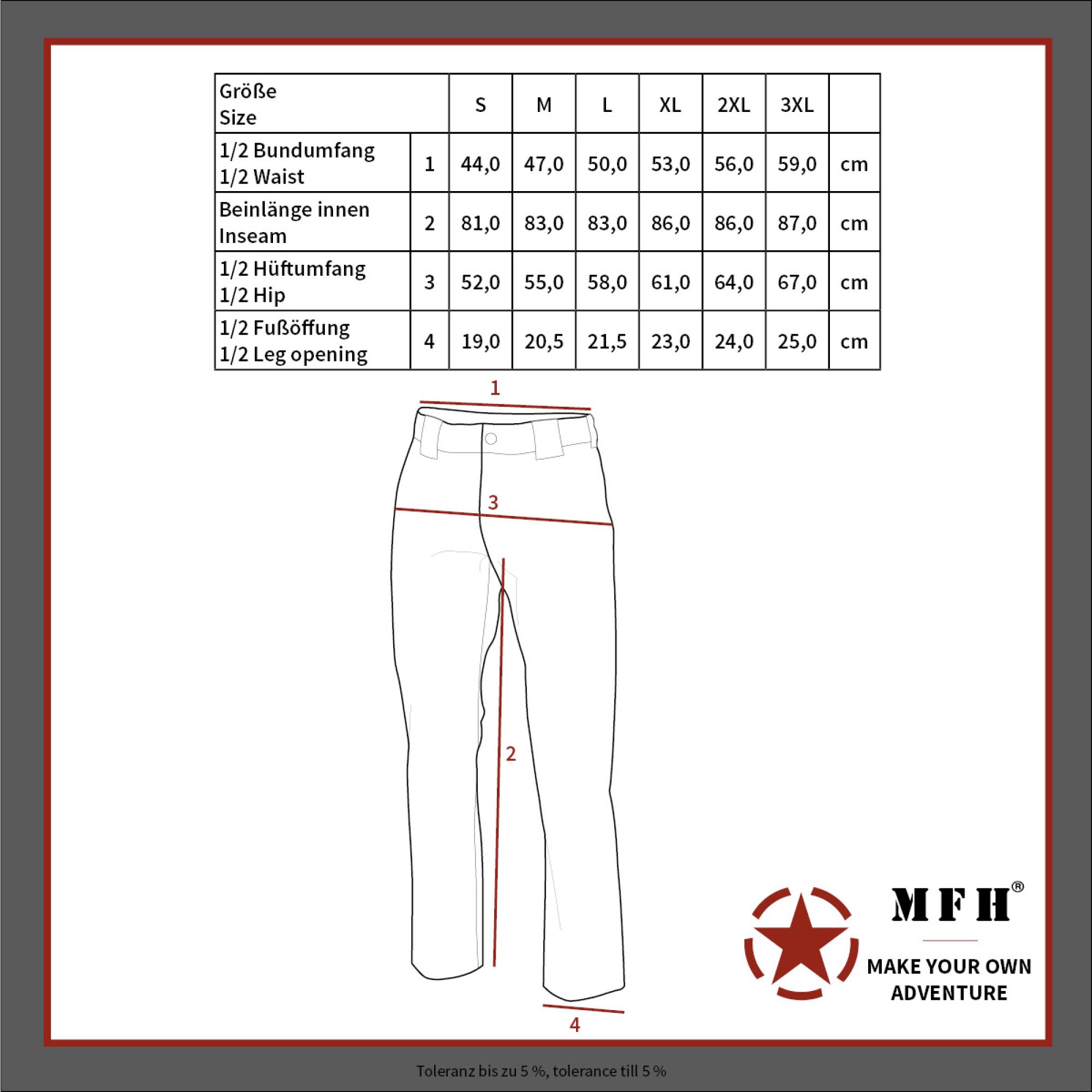 Tactical Hose,  „Storm“, schwarz,  Rip Stop