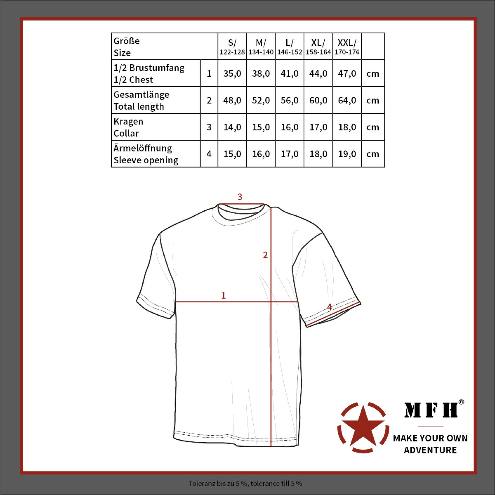 Kinder T-Shirt,  „Basic“, flecktarn,  140-145 g/m²