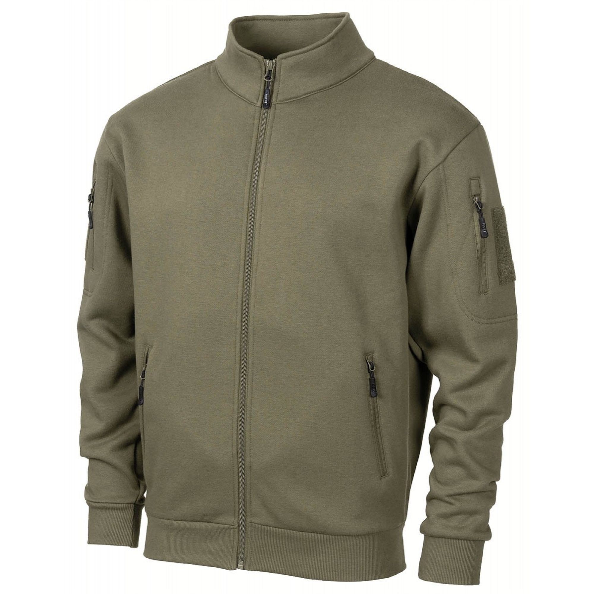 Sweatjacke,  „Tactical“, oliv