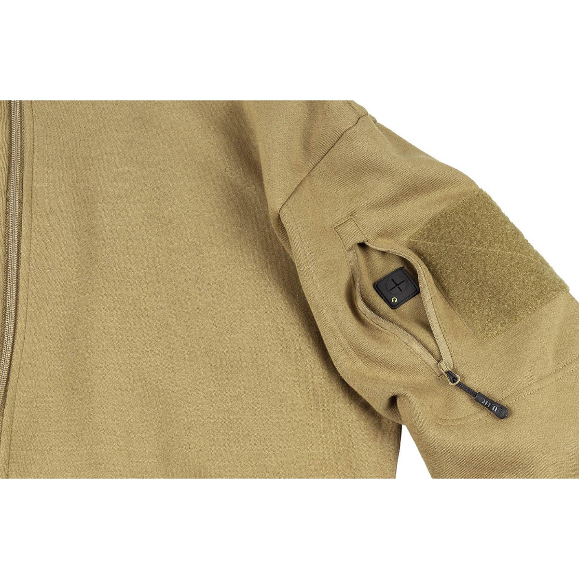 Sweatjacke,  „Tactical“, coyote tan