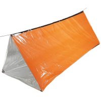 Notfall-Zelt,  orange, einseitig alubeschichtet