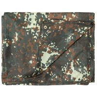 Mehrzweckplane,  „Tarp“, flecktarn,  ca. 300 x 400 cm