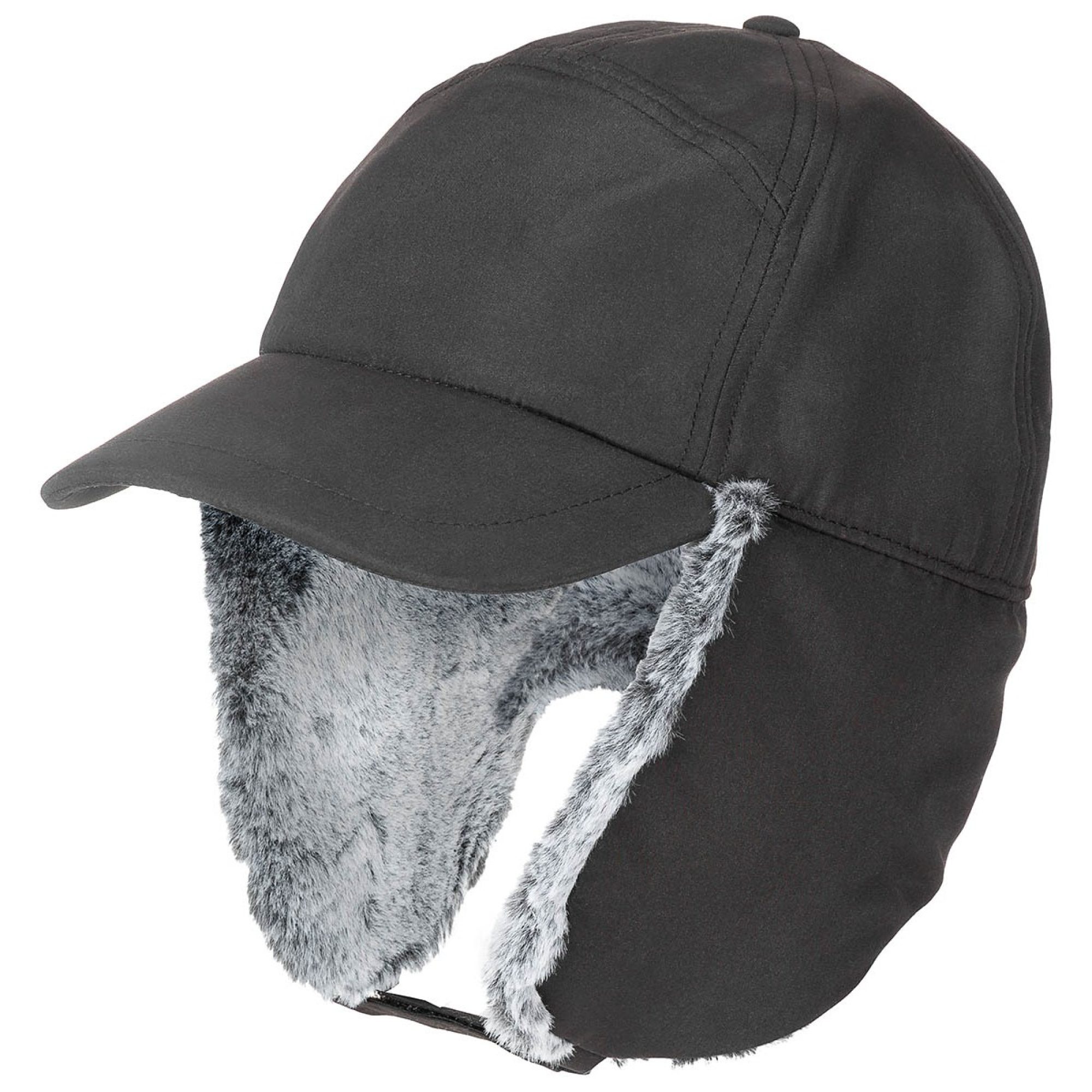 Winter Cap,  „Trapper“, schwarz