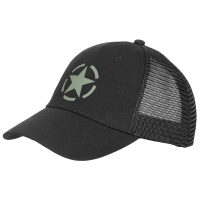 Trucker Cap,  schwarz, größenverstellbar