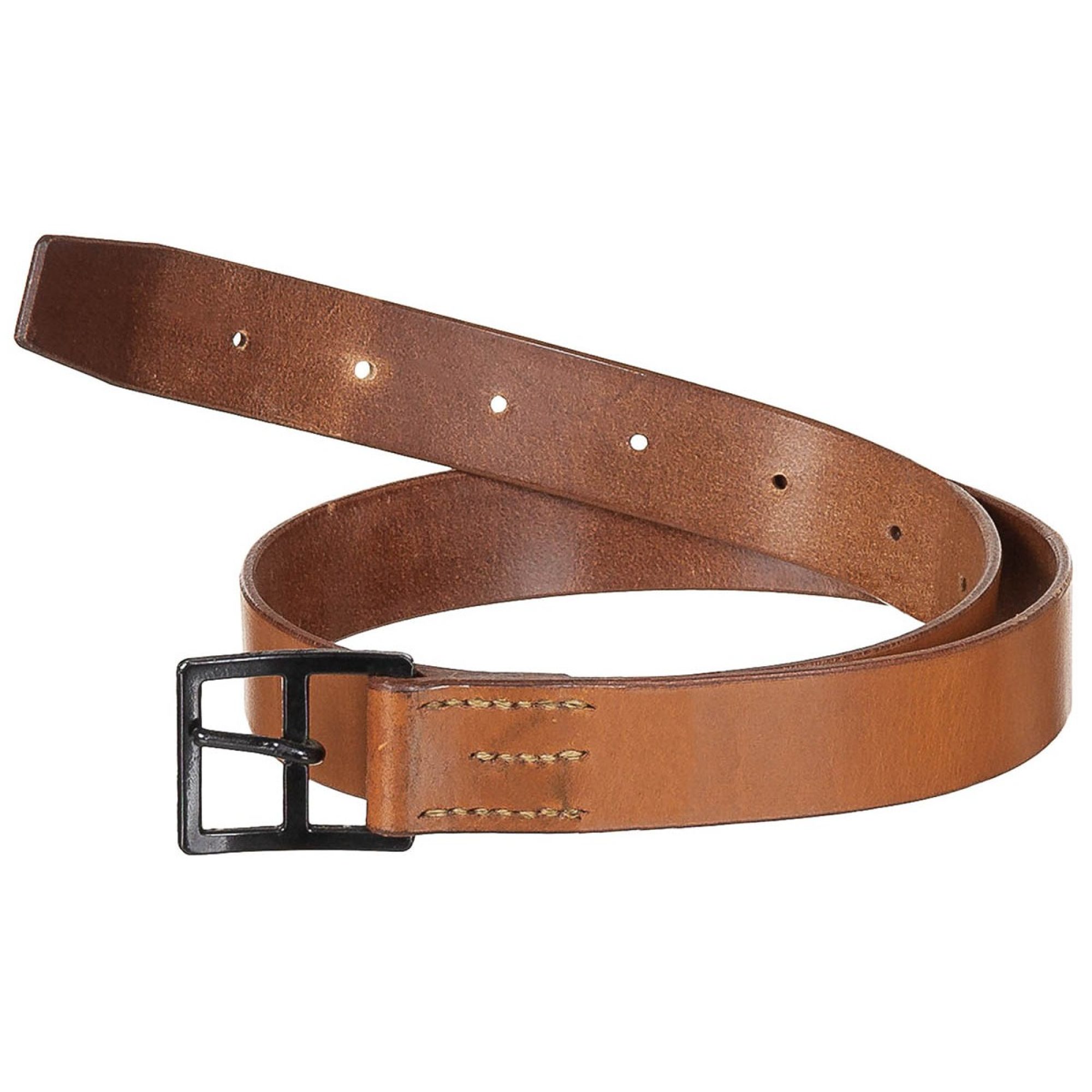 Schweiz. Hosengürtel,  Leder, braun,  33 mm,  neuw. (10 Stück)
