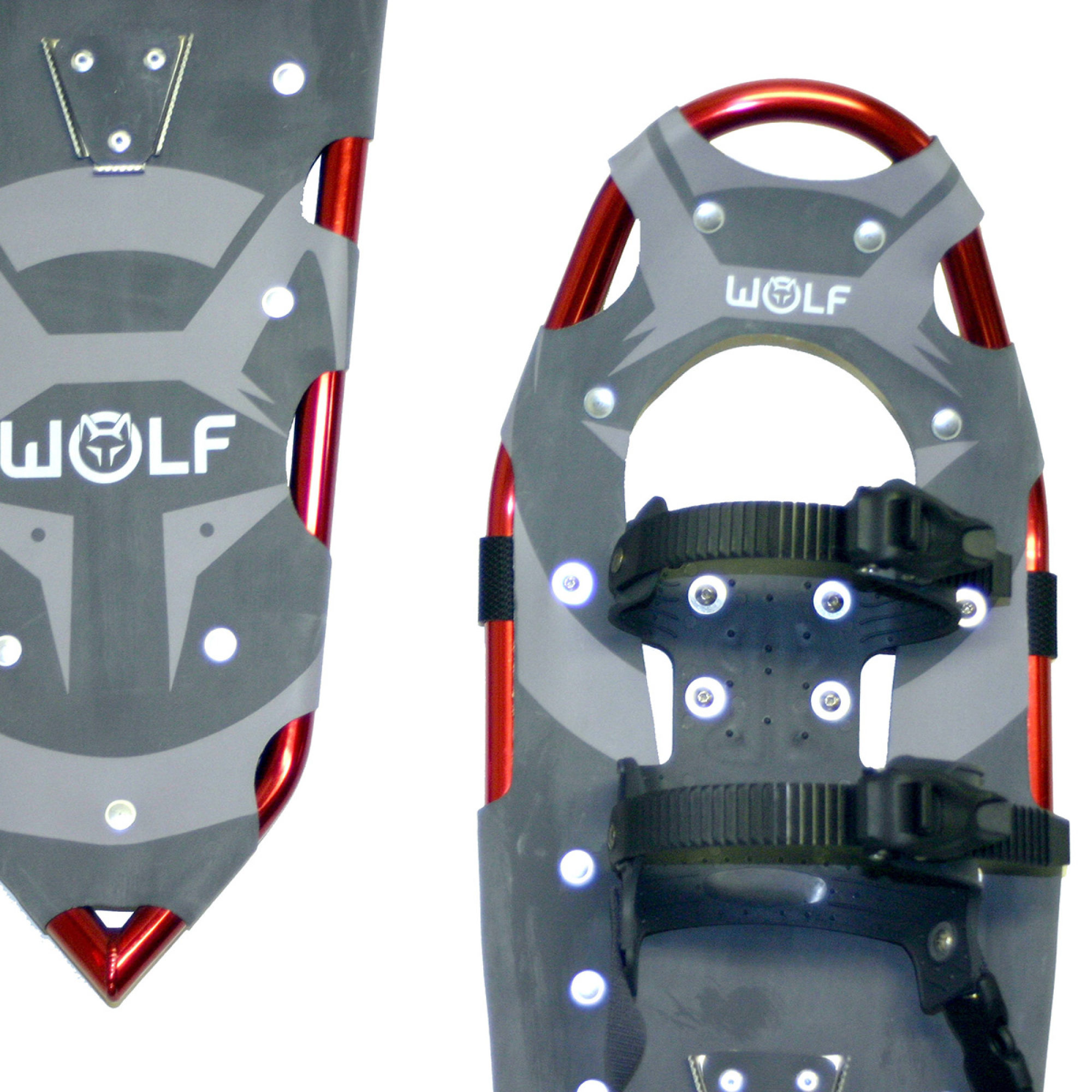WOLF Expedition Schneeschuhe VULCANO 30, 23x76cm, bis 115kg, ideal für Herren