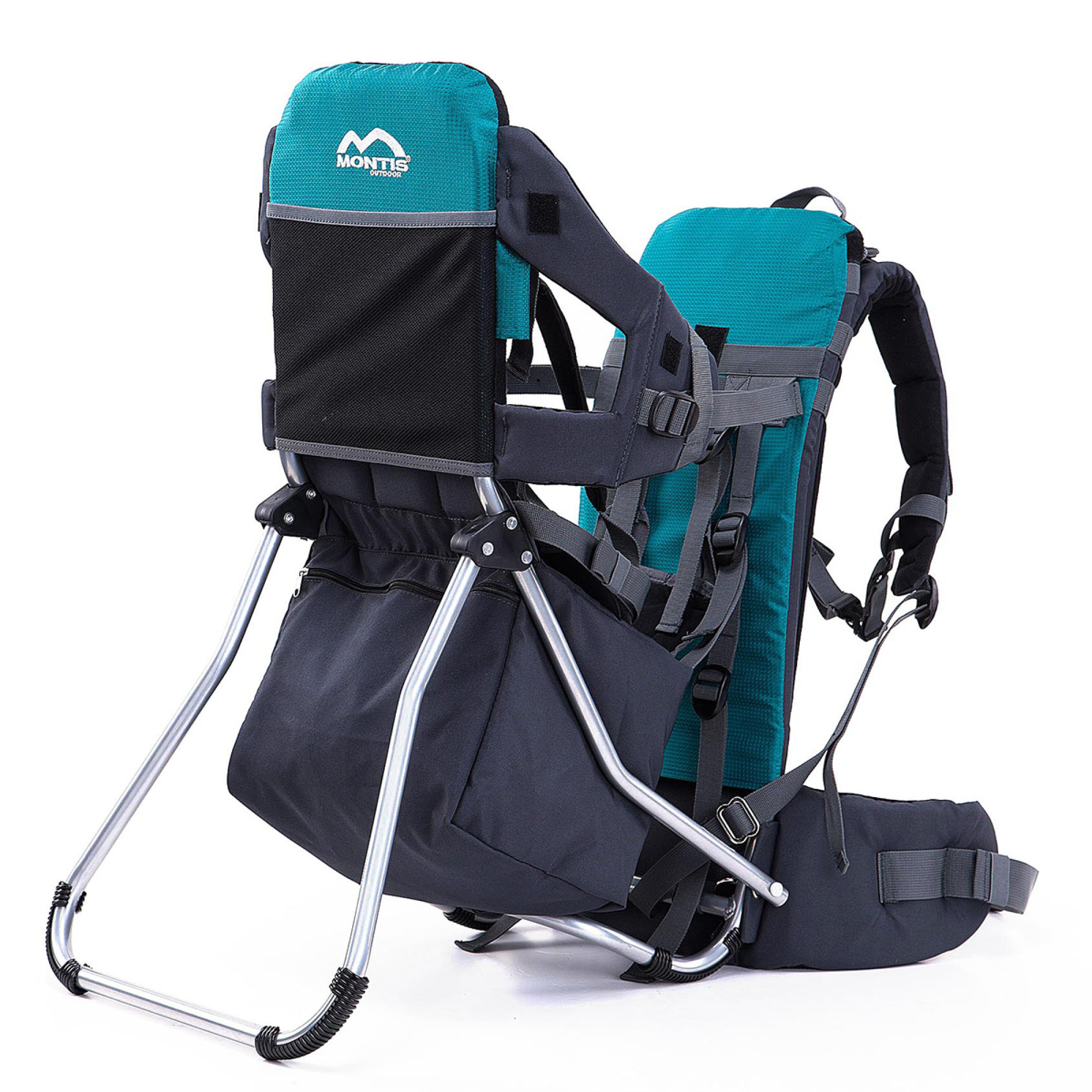 MONTIS RUNNER ONE Rückentrage, Kindertrage, bis 25kg, Türkis