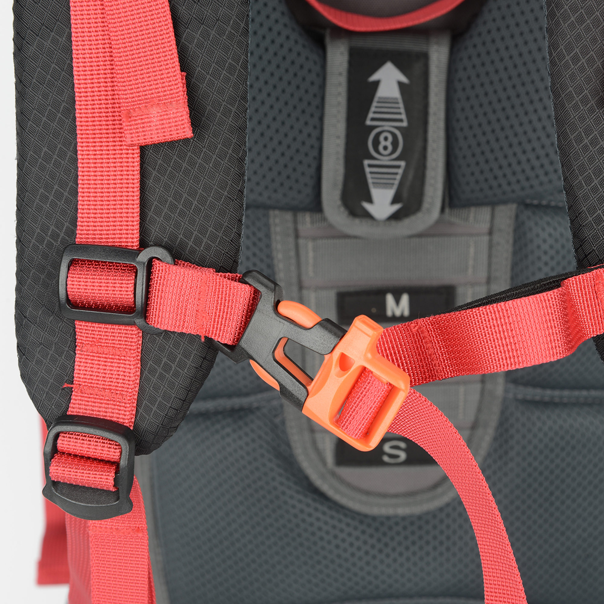 MONTIS WILDNATURE Trekkingrucksack 70L, Wanderrucksack, 60+10 Liter, Rot – Bild 4