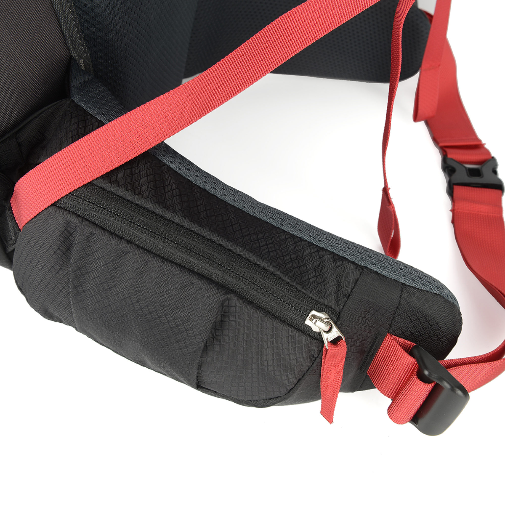 MONTIS WILDNATURE Trekkingrucksack 70L, Wanderrucksack, 60+10 Liter, Rot – Bild 5