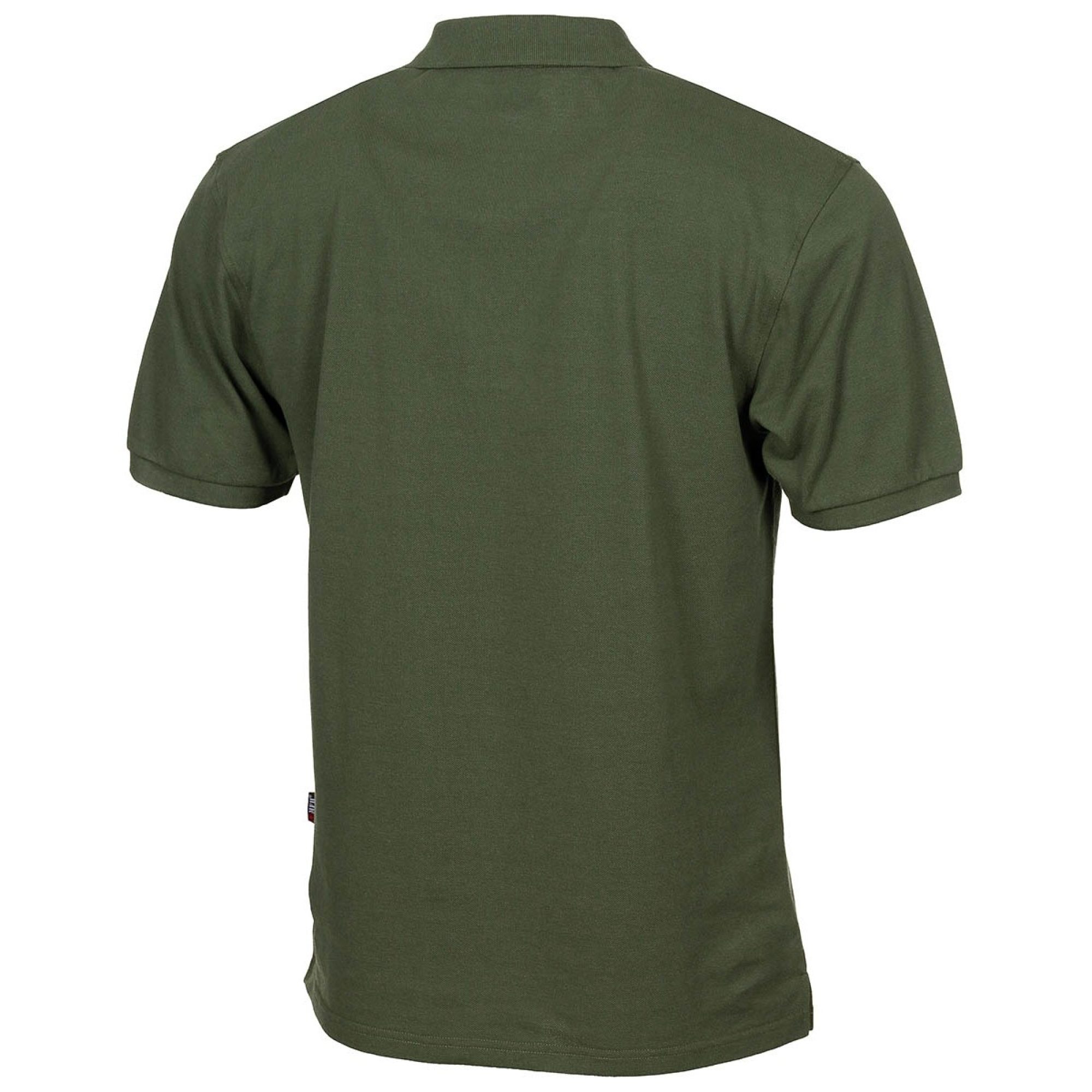 Poloshirt,  oliv, mit Knopfleiste – Bild 2