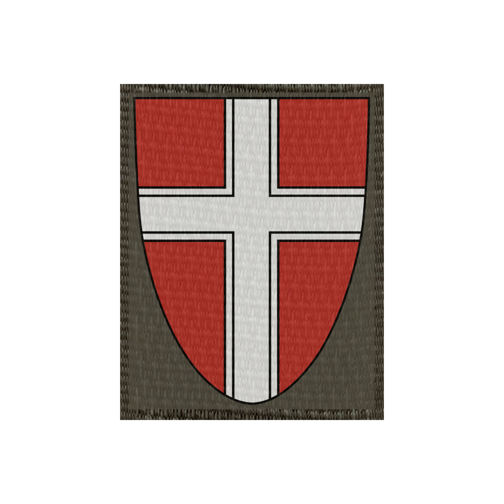 Wappen Wien 50x65mm Oliv, Klett Patch