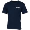 T-Shirt,  blau, "Security",  bedruckt