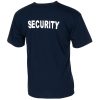 T-Shirt,  blau, "Security",  bedruckt – Bild 2