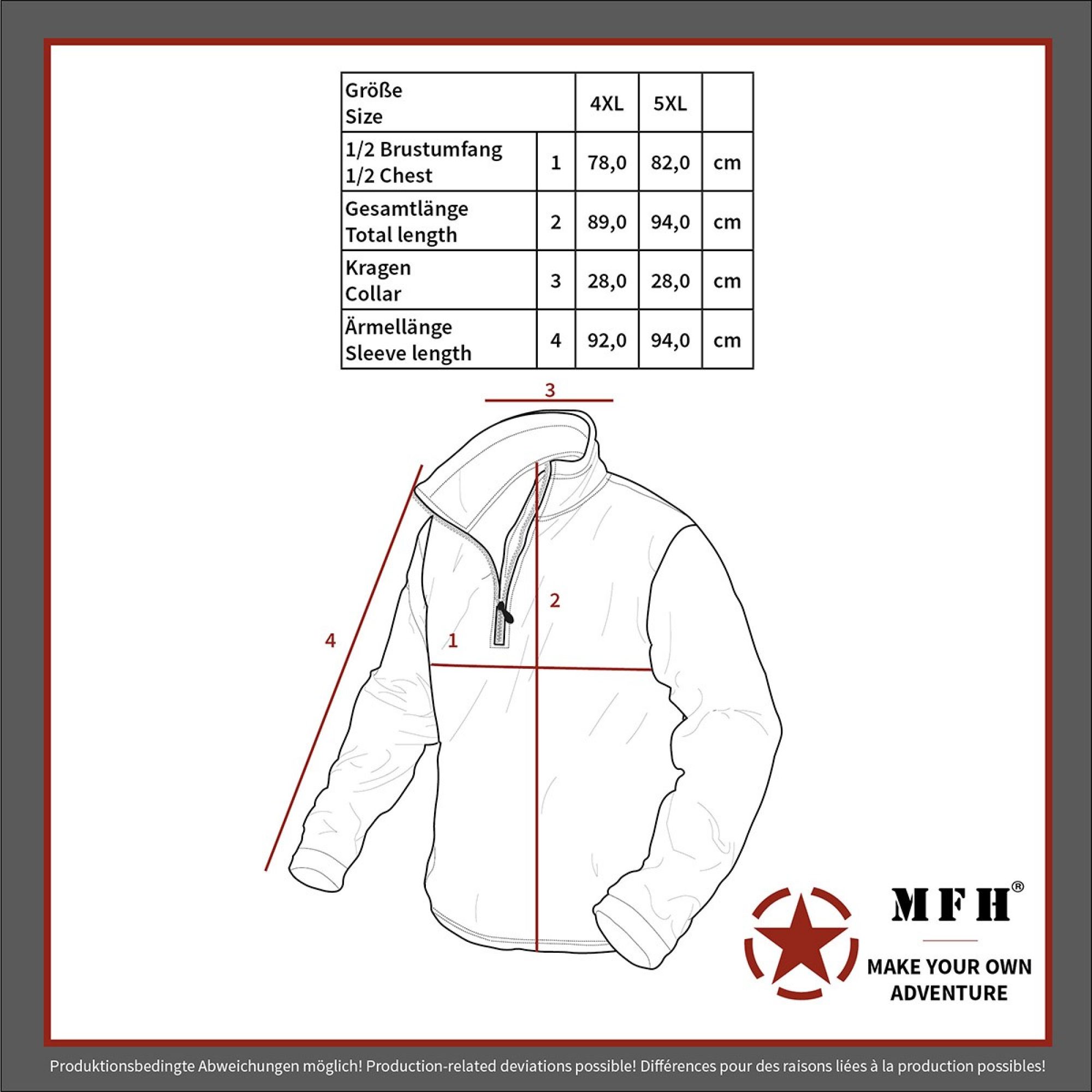 Brit. Thermojacke,  schwarz, "Lightweight",  große Größen – Bild 4