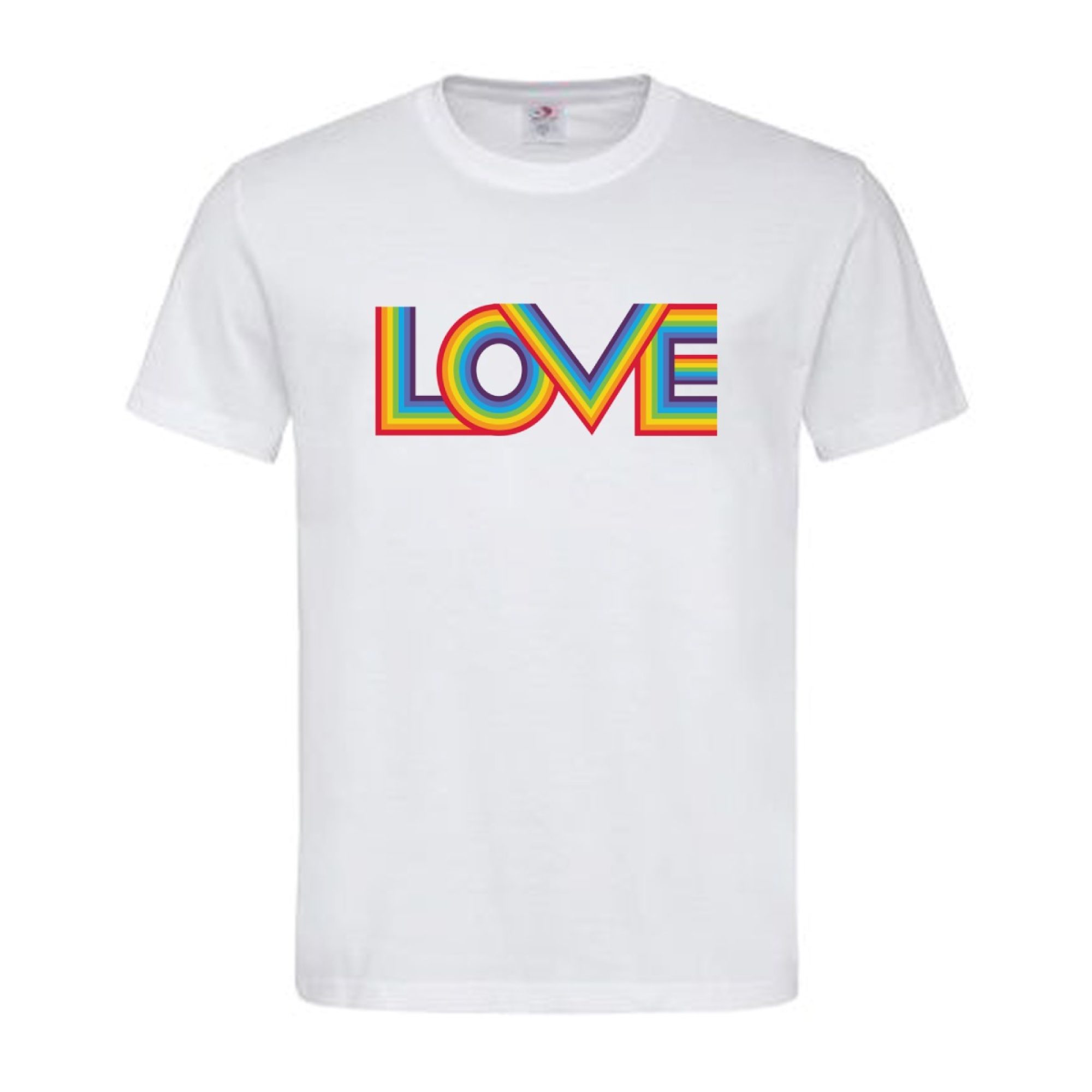 T-Shirt Motiv Love Herren Regenbogen LGBTQ