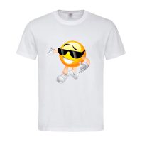 T-Shirt Emoji Sommer Herren – Sonnenbrille Smiley