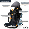 MONTIS HOOVER NEXUS Kindertrage, Rückentrage, bis 25kg, blau – Bild 5