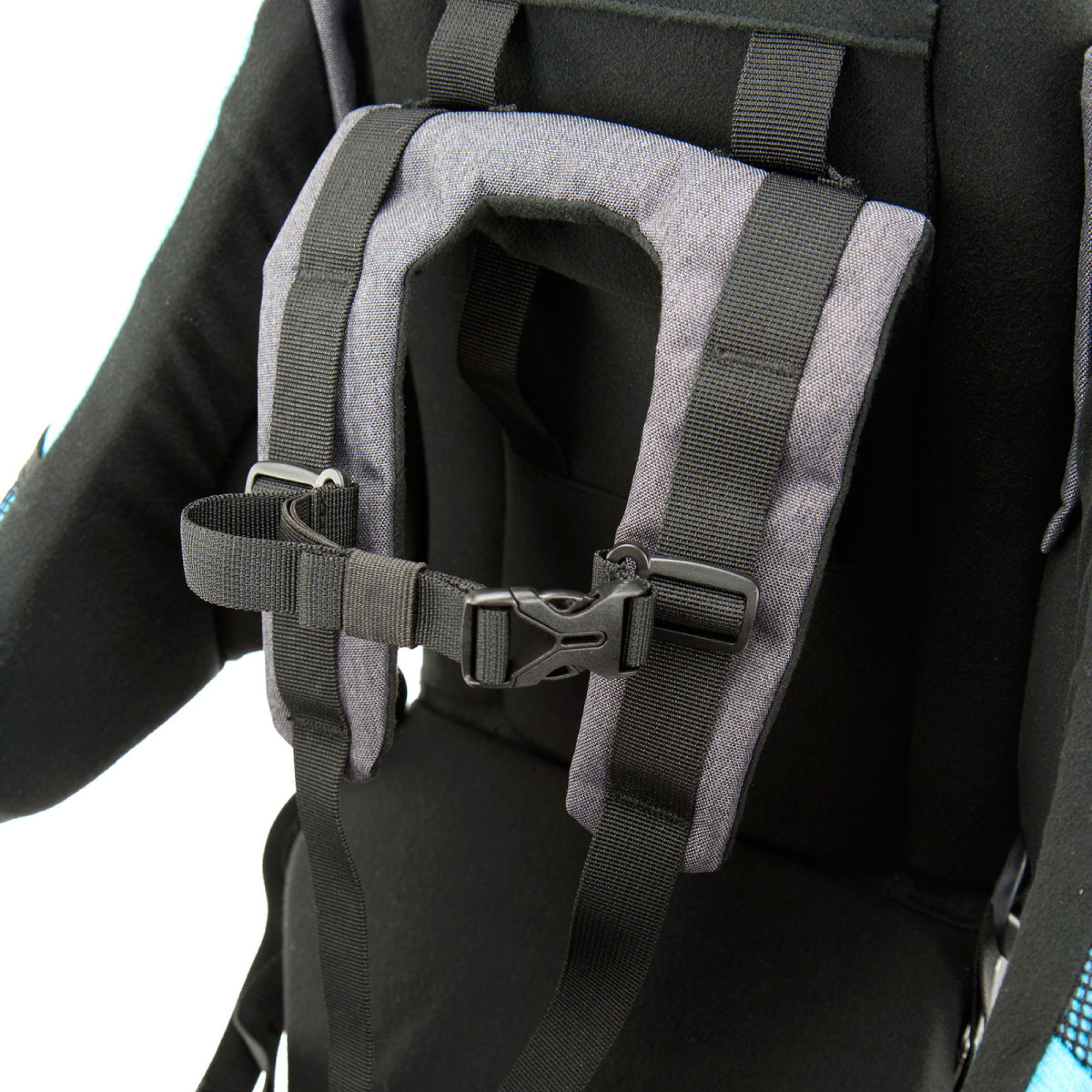 MONTIS HOOVER NEXUS Kindertrage, Rückentrage, bis 25kg, blau – Bild 8