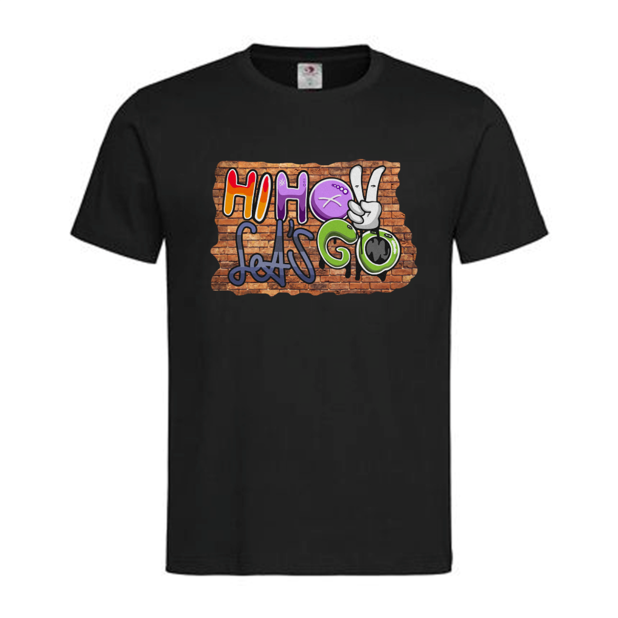 T-Shirt Motiv Hi Ho Let´s Go – Graffiti Look